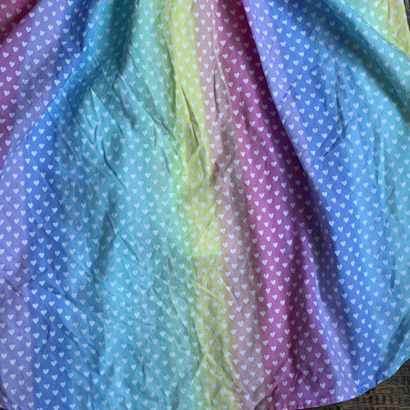 Le Petit Elle Zoe Rainbow Hearts Dress 6y - Picture 6 of 10